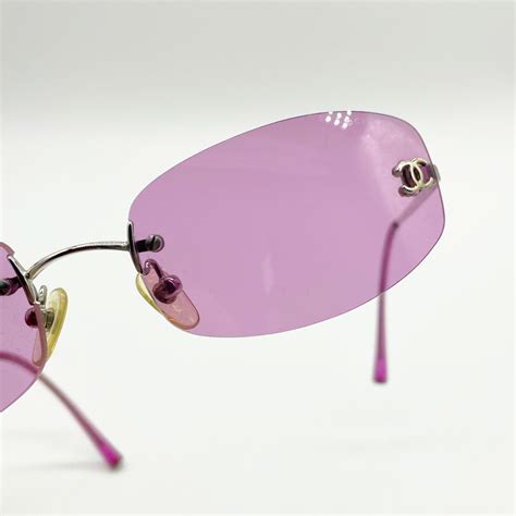 chanel metallic purple|chanel purple sunglasses.